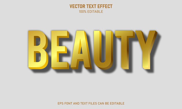 beautiful gold editable text effect