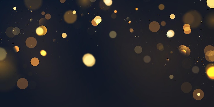 Vector beautiful golden glitter stars on abstract black background are used for celebrations.