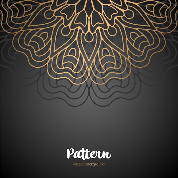 Beautiful golden mandala background