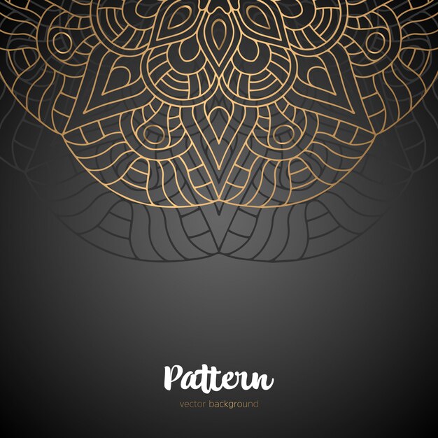 Beautiful golden mandala background