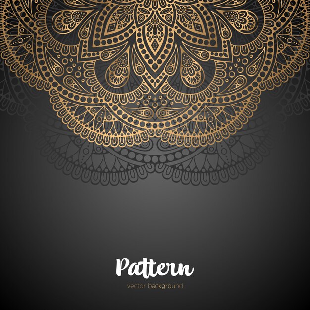 Beautiful golden mandala background