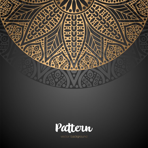 Beautiful golden mandala background