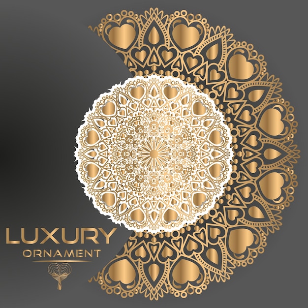 Beautiful Golden Mandala Design Background