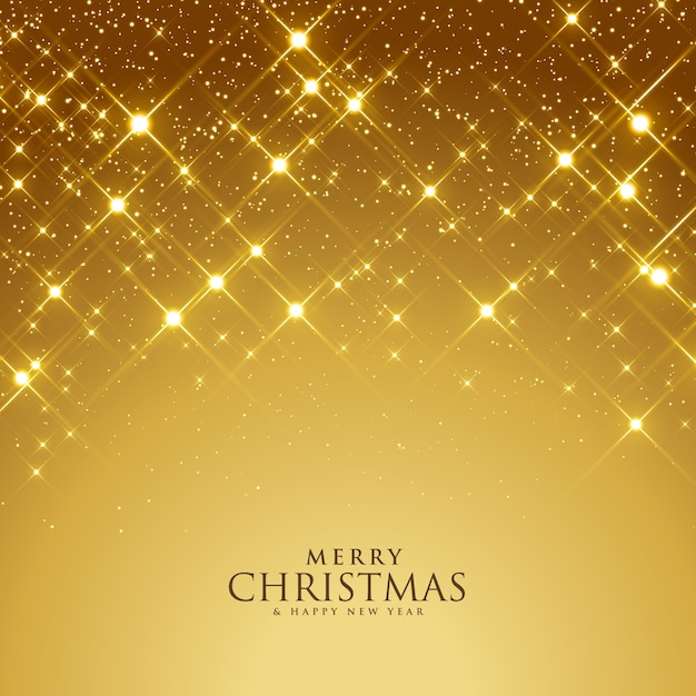 Vector beautiful golden sparkles festival background