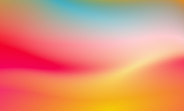 Beautiful gradient background blue red and yellow smooth and soft texture