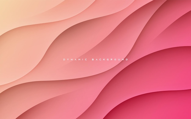 Beautiful gradient background dynamic wavy light and shadow