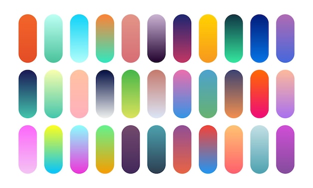 Vector beautiful gradient collection