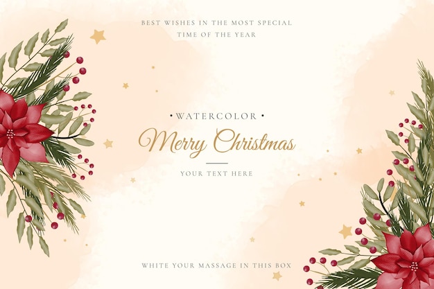 Vector beautiful green christmas background with golden ornaments