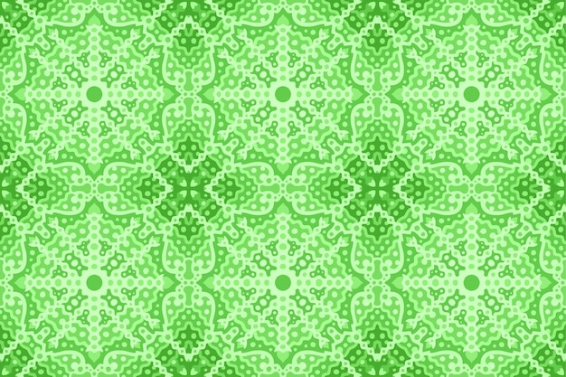 Vector beautiful green web background with abstract seamless pattern