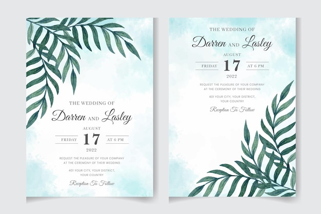 Beautiful hand drawing wedding invitation floral design invite decorative wreath amp frame pattern