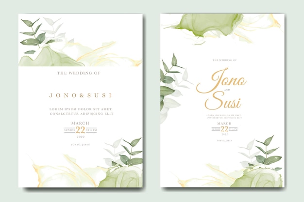 beautiful hand drawn roses wedding invitation card