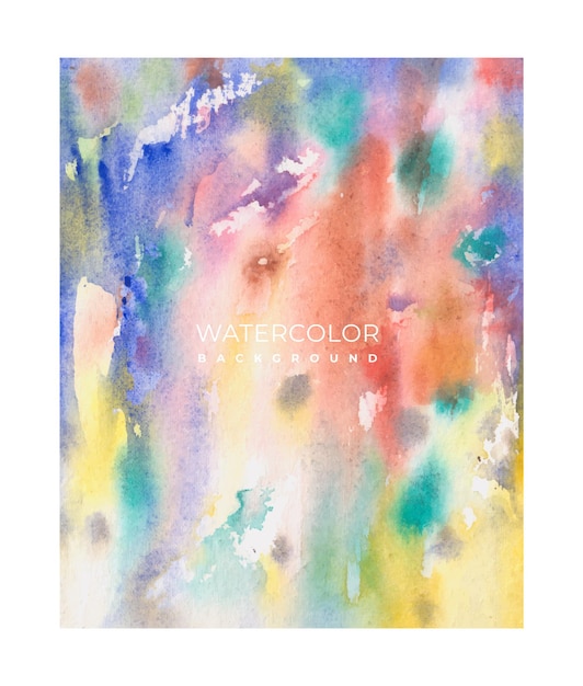 Vector beautiful hand painted watercolor background