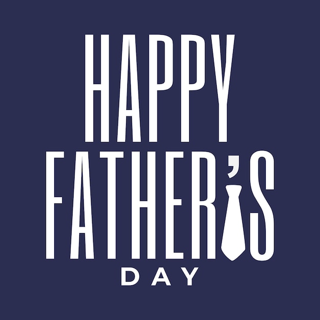 Beautiful Happy Fathers Day Greeting Design