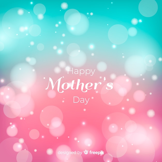 Vector beautiful happy mothers day greeting card