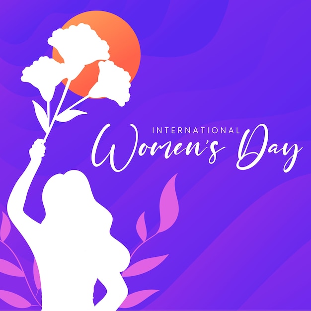 Beautiful Happy Women's Day, Vector Image