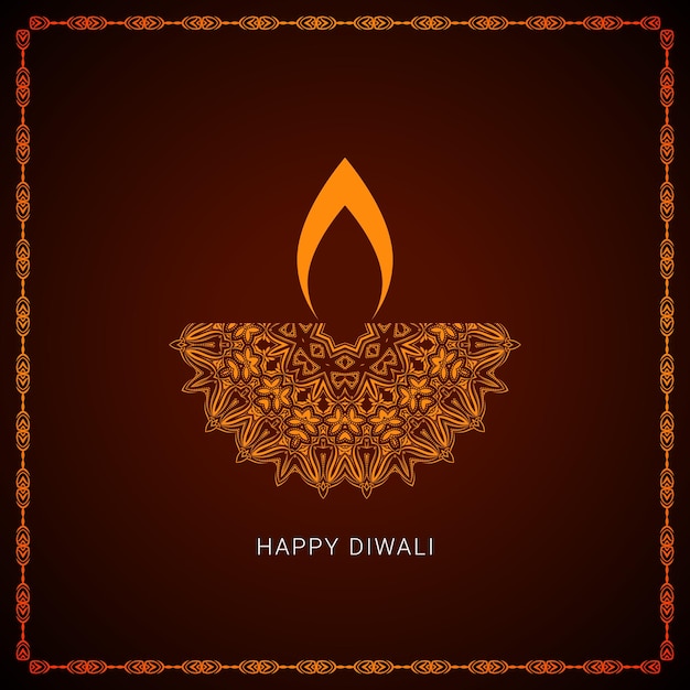 Beautiful hindu festival of diwali vector background