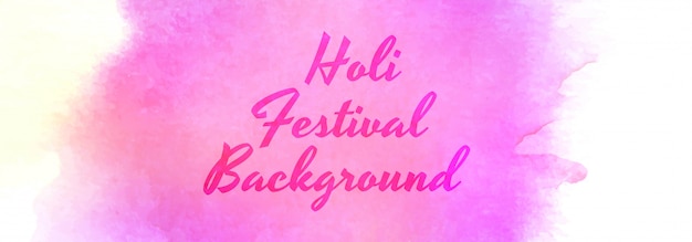 Beautiful holi festival celebration banner vector