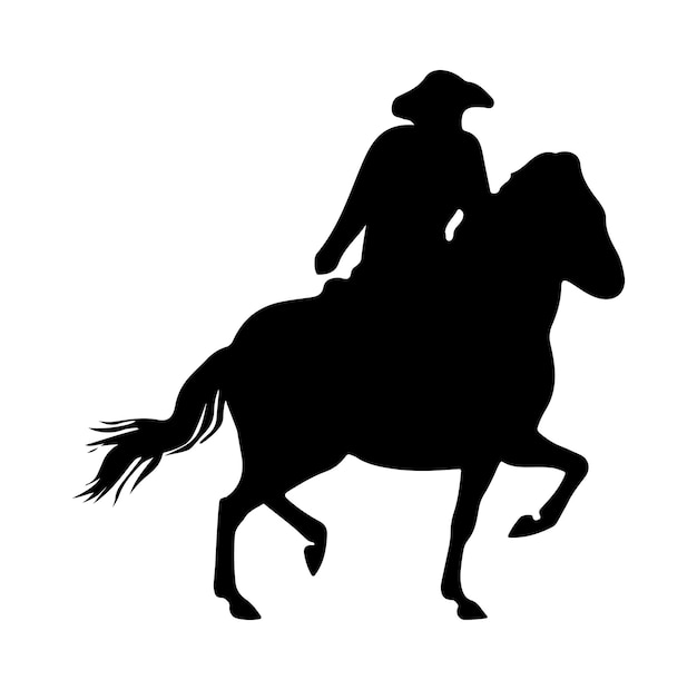 Beautiful horse logo design isolated jumping horse black and white silhouette horse running