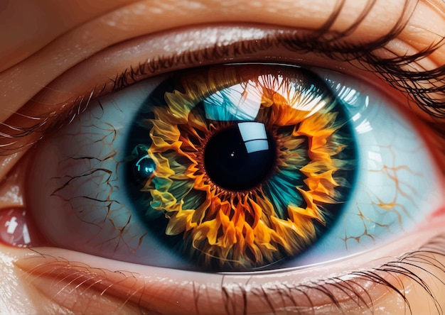 Вектор Красивая векторная иллюстрация человеческого глаза