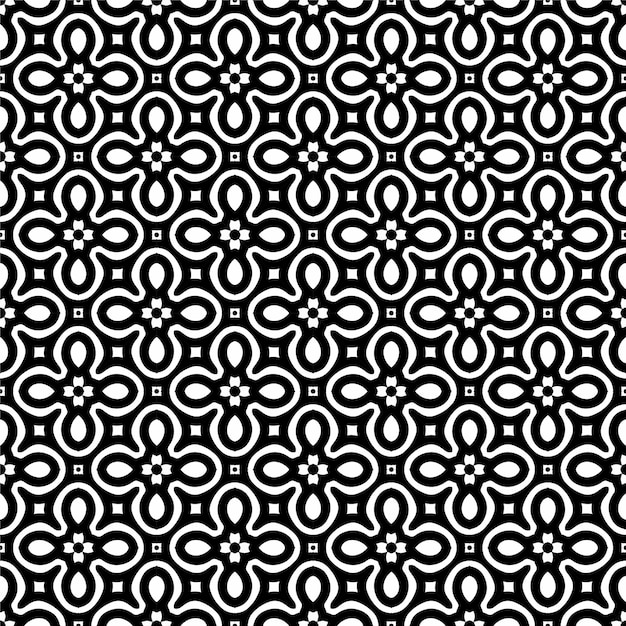 Beautiful indian traditional seamless pattern black and white with minimalist design