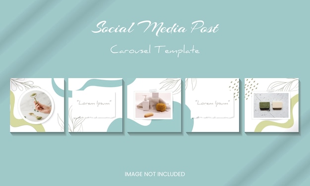 Beautiful Instagram carousel feed post template