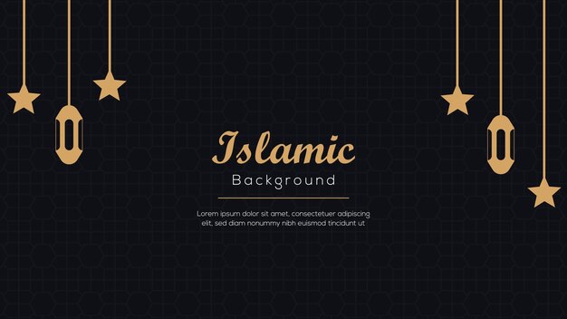 Beautiful Islamic background with Arabic pattern vector graphics design