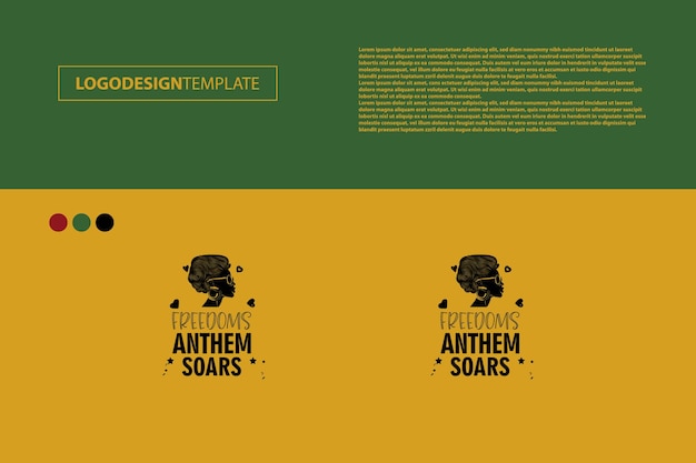 JuneTeenth Логотип цитата композиция красивый классический стиль