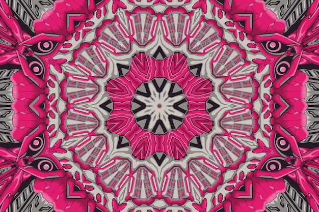 Beautiful kaleidoscope seamless pattern