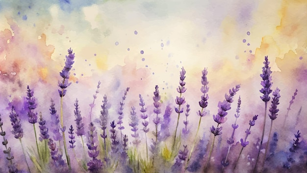 Beautiful lavender watercolor background