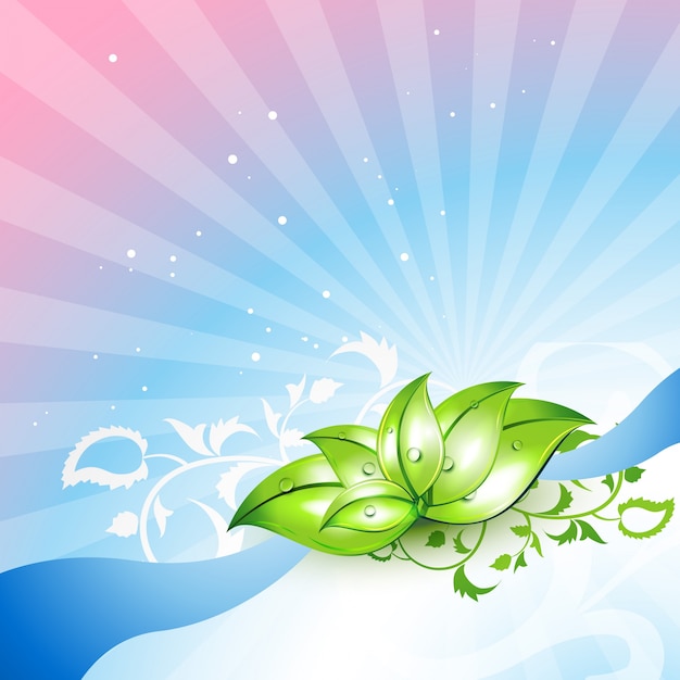 Beautiful leaves background design