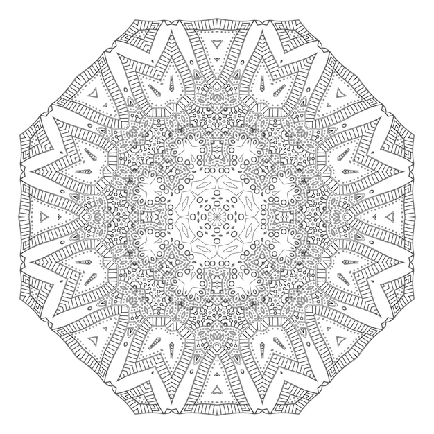 Bellissimo design mandala line art