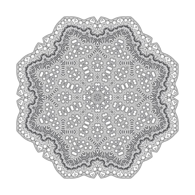 beautiful line art mandala design