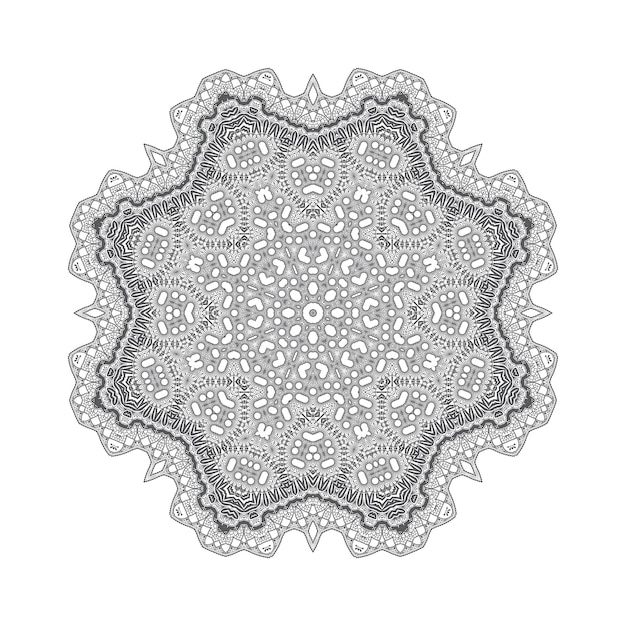 beautiful line art mandala vector