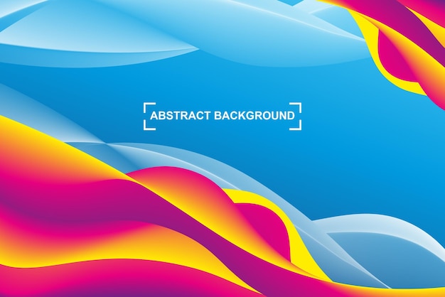 Premium Vector | Beautiful liquid background blue yellow and purple color  combination