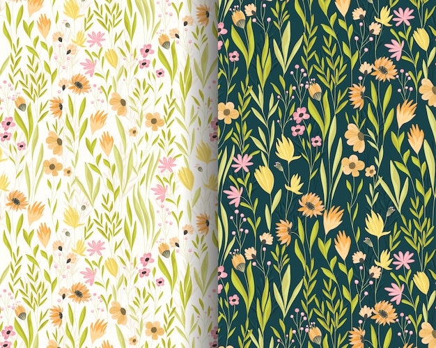 Beautiful little flowers garden pattern