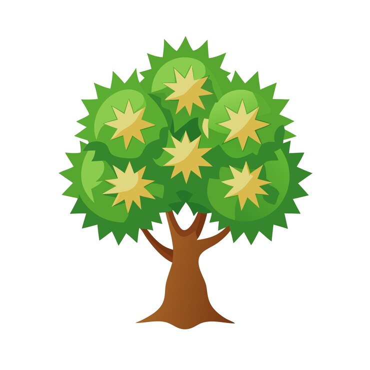 Vector beautiful logotype tree icon vector illustration isolated on a white background