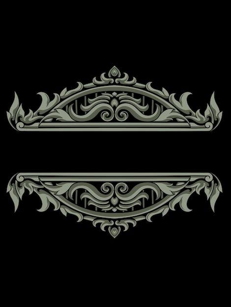 красивая роскошная гравировка типография дизайн логотипа редактируемый векторный цвет