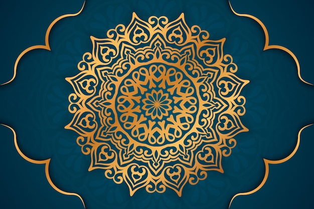 Beautiful luxury golden mandala background