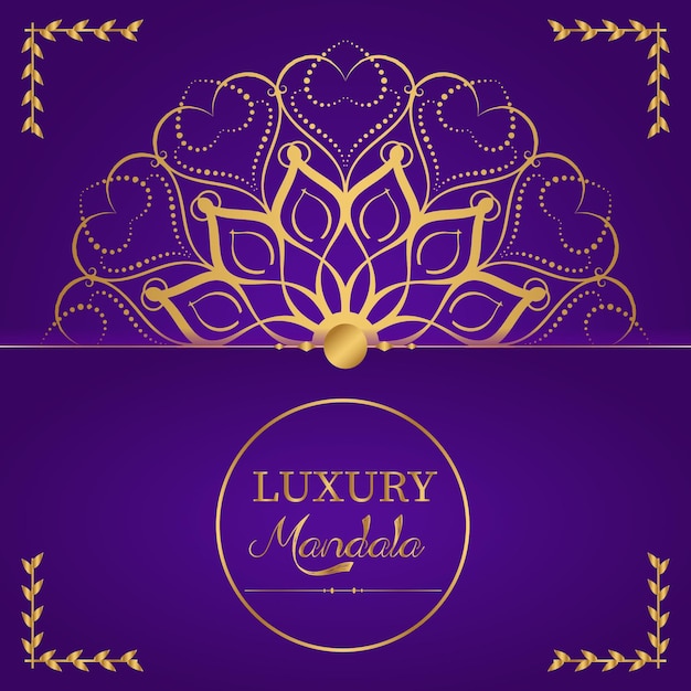 Beautiful Luxury Mandala Template