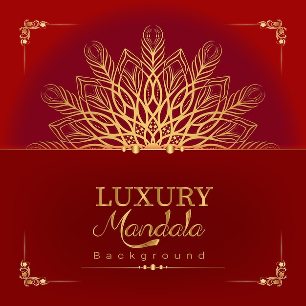 Beautiful luxury mandala template