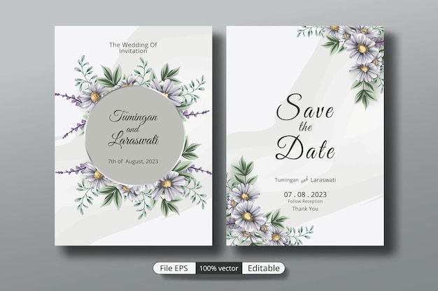 a beautiful luxury wedding invitation template that will make the party event more perfect