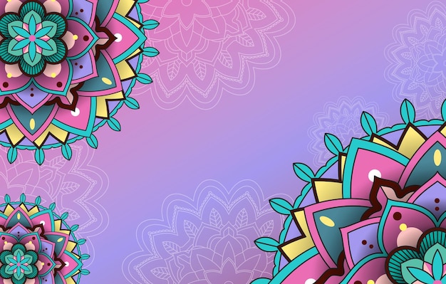 Beautiful mandala background template