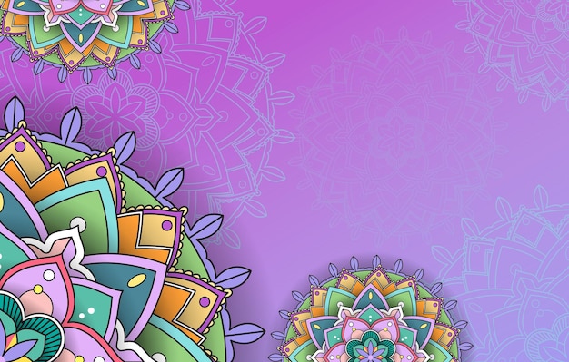 Beautiful mandala background template