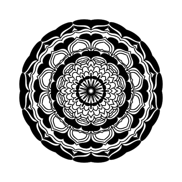 Bellissimo mandala design e illustratore