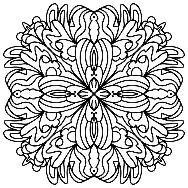 Beautiful mandala illustration on a white background