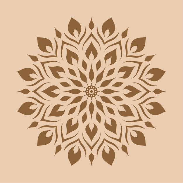 Vector beautiful mandala ornament design with geometric circle element made in vector