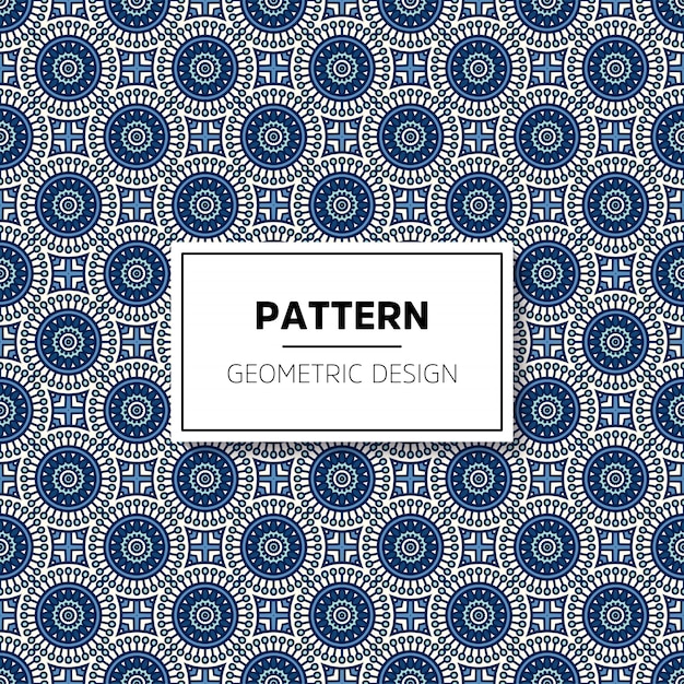Beautiful mandala seamless pattern background design