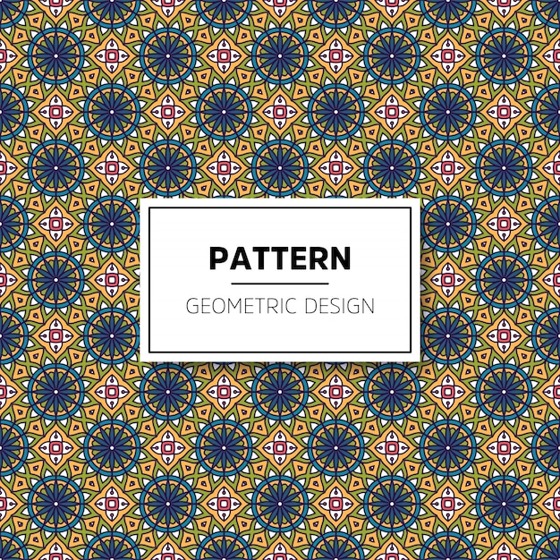 Beautiful mandala seamless pattern background design