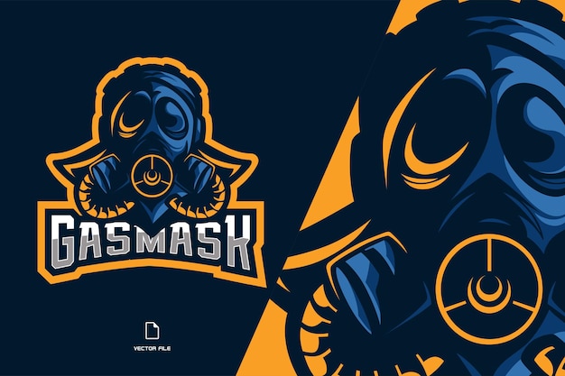 Beautiful mask mascot logo illustration