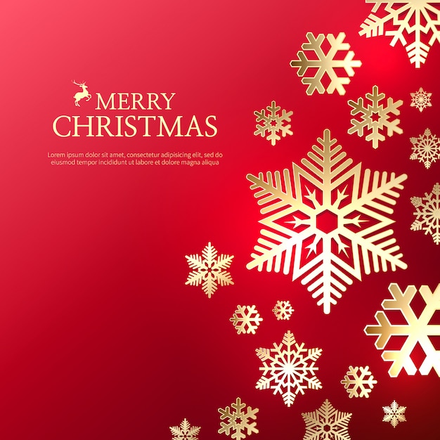 Beautiful merry christmas background 